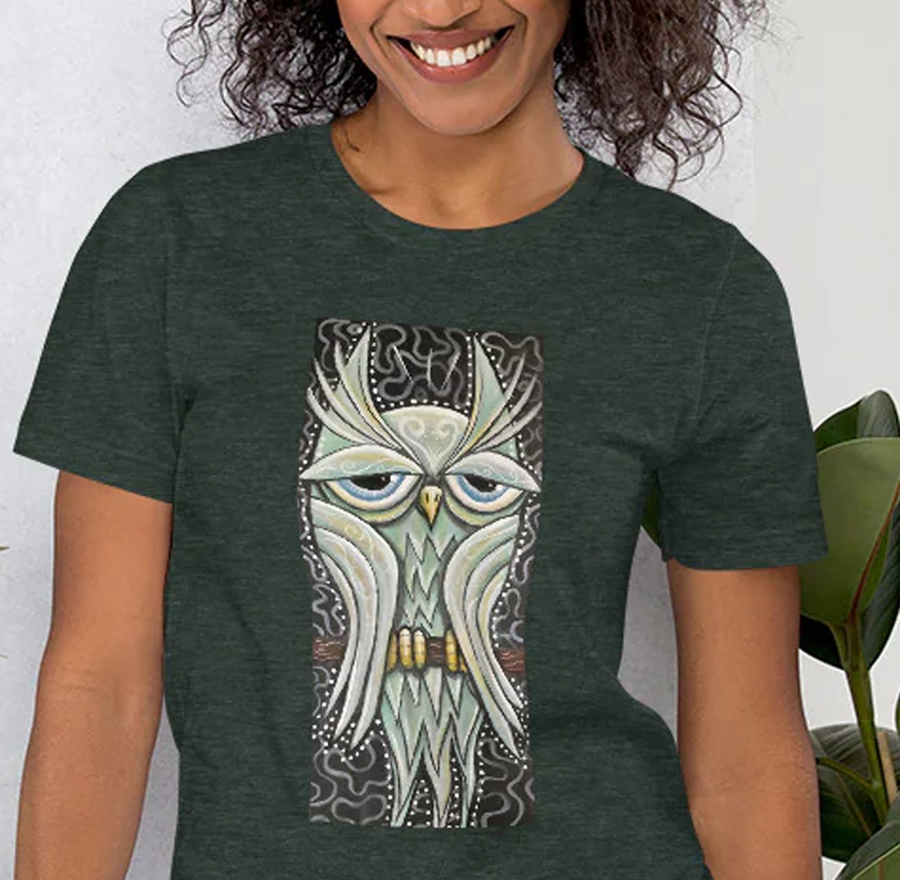 Green Owl Unisex T-Shirt