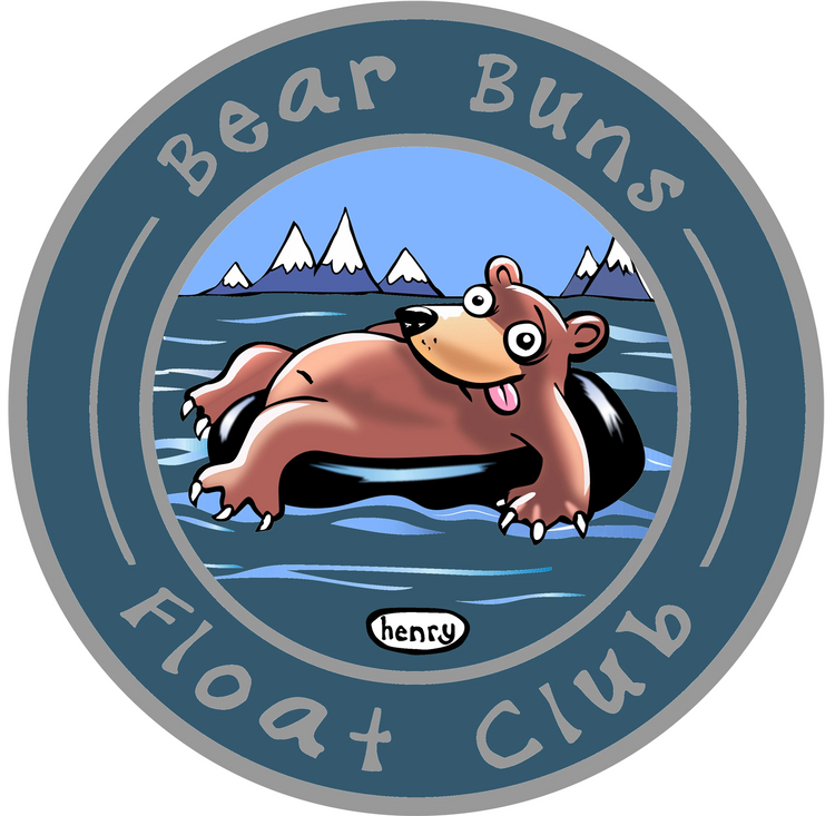 Bear Buns Float Club Sticker