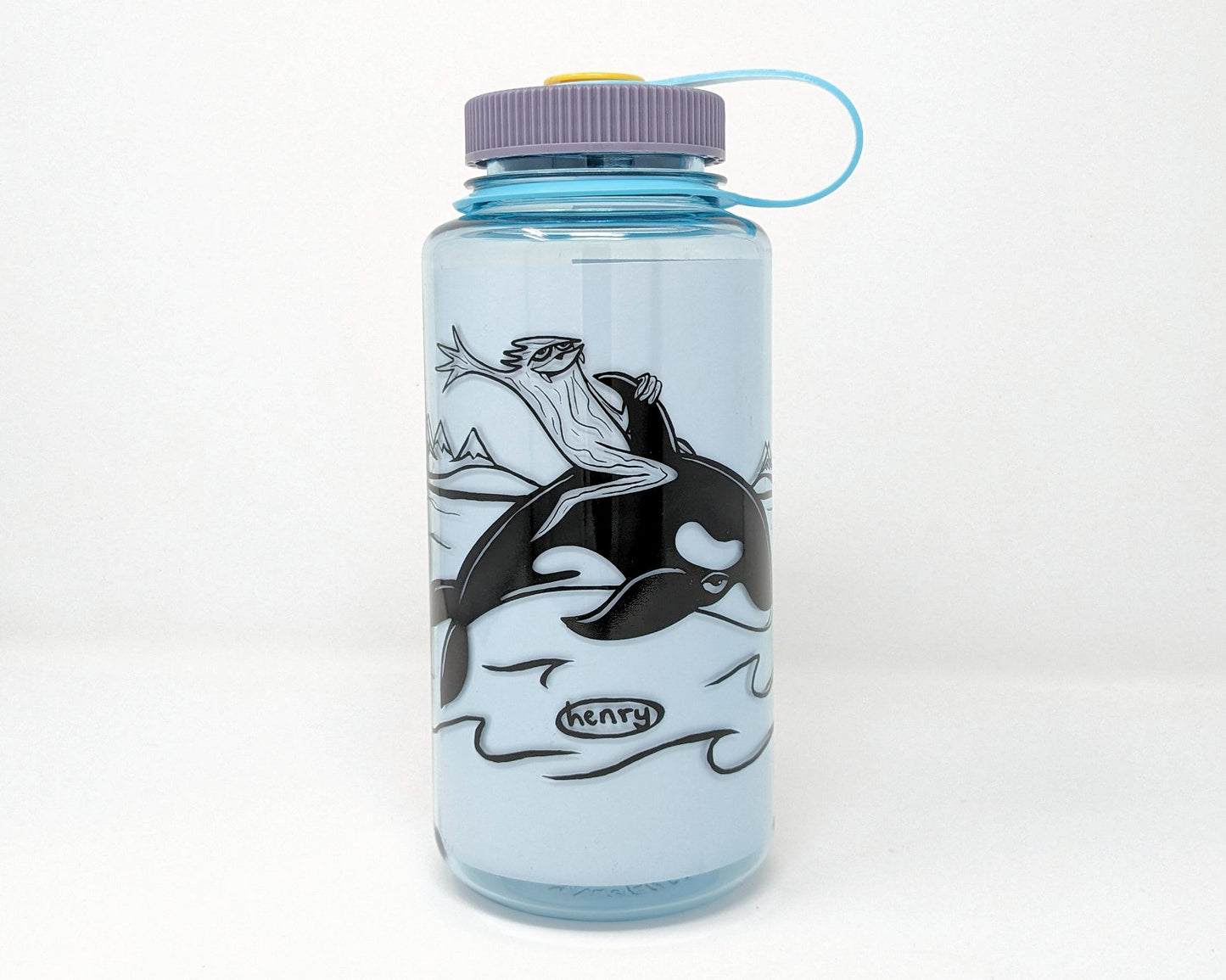 Sasquatch Riding an Orca - Nalgene Bottle