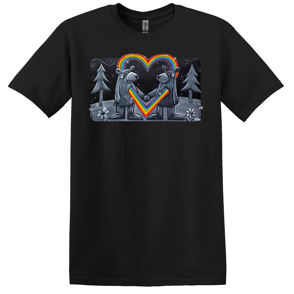 Bear Love Unisex T-Shirt | Wearable Art by Seattle Mural Artist Ryan "Henry" Ward