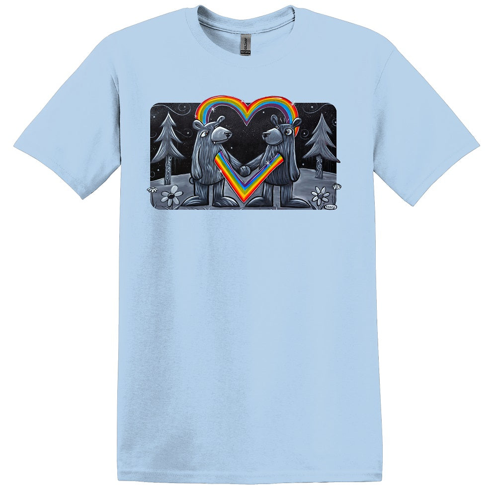 Bear Love Unisex T-Shirt | Wearable Art by Seattle Mural Artist Ryan "Henry" Ward