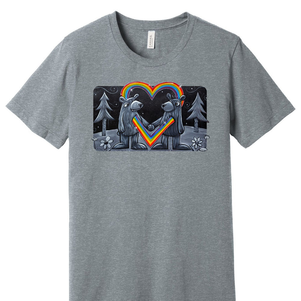 Bear Love Unisex T-Shirt | Wearable Art by Seattle Mural Artist Ryan "Henry" Ward