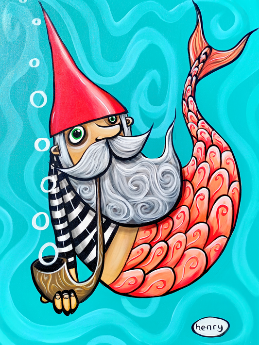 Mergnome - Mounted Framed Poster