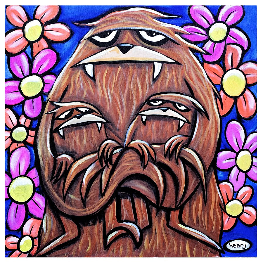 Momma Sasquatch - Mounted Framed Poster