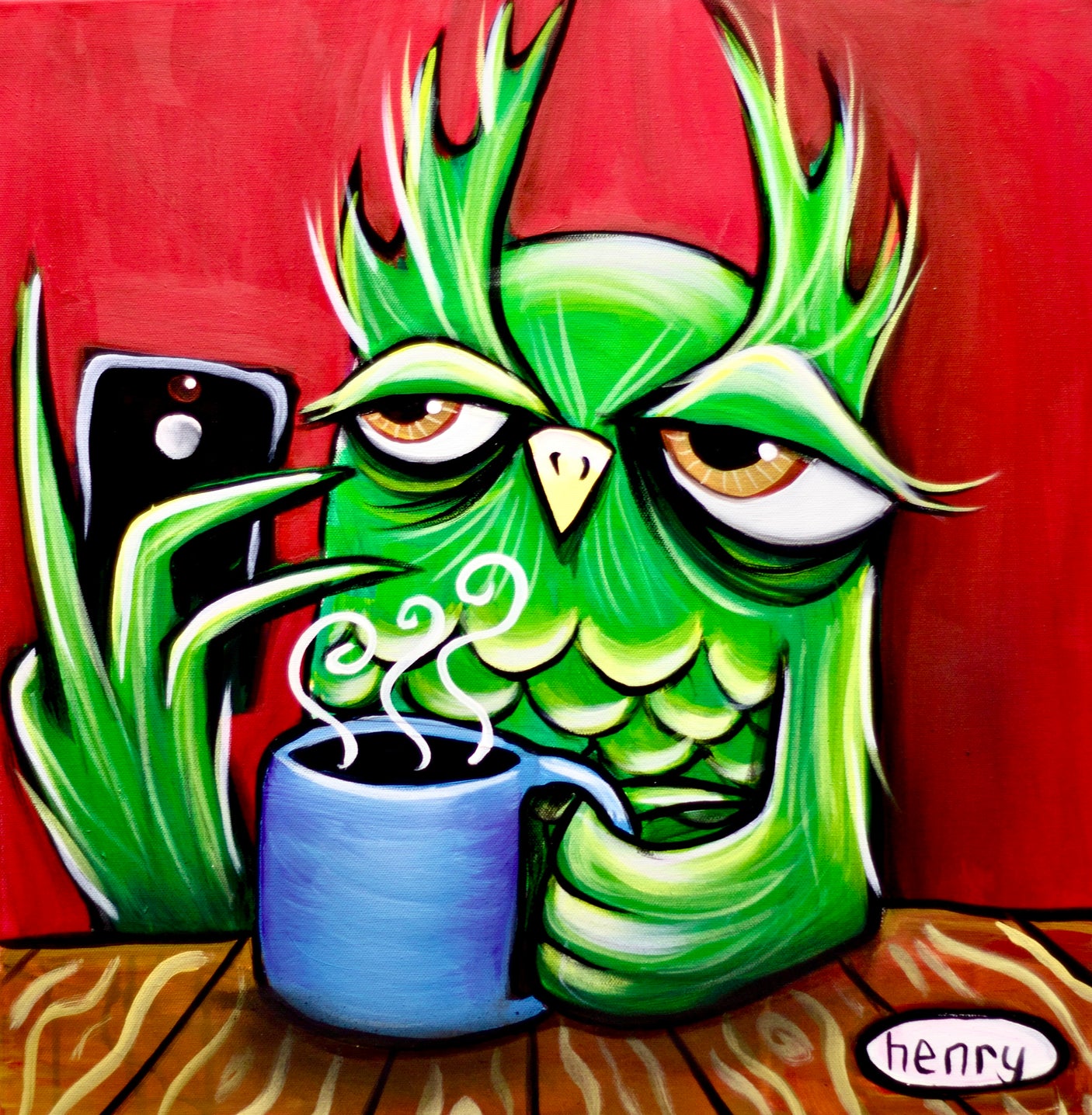 Sip and Scroll - Poster