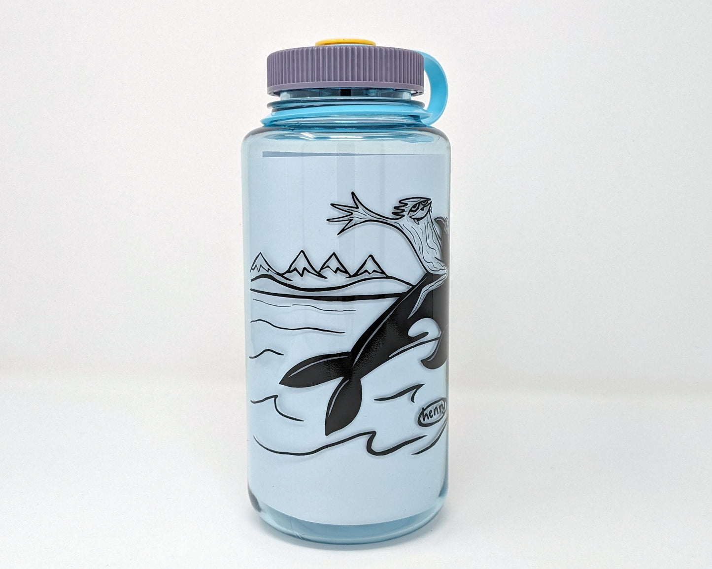 Sasquatch Riding an Orca - Nalgene Bottle