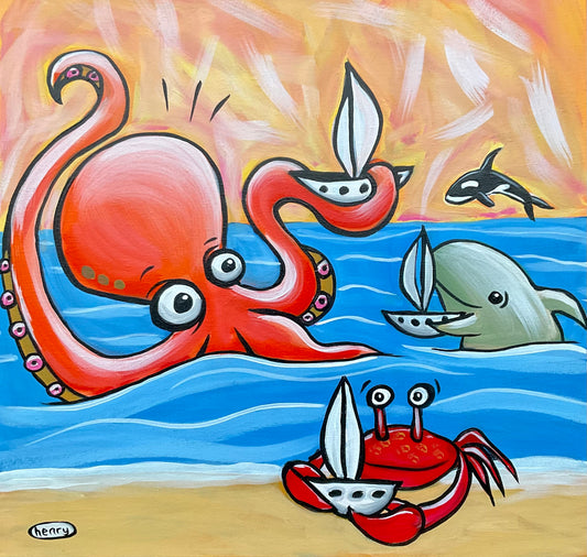 Sailboat Race - Poster