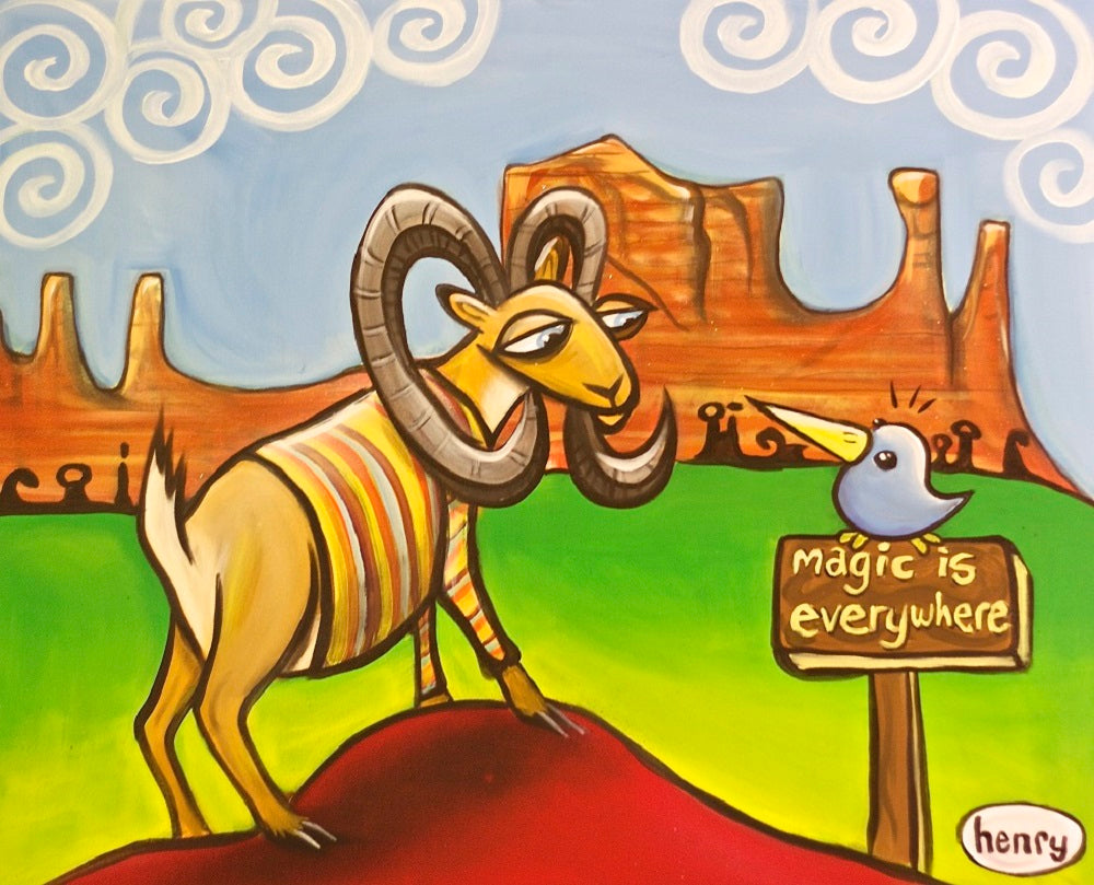 Magic is Everywhere - Framed Canvas Print