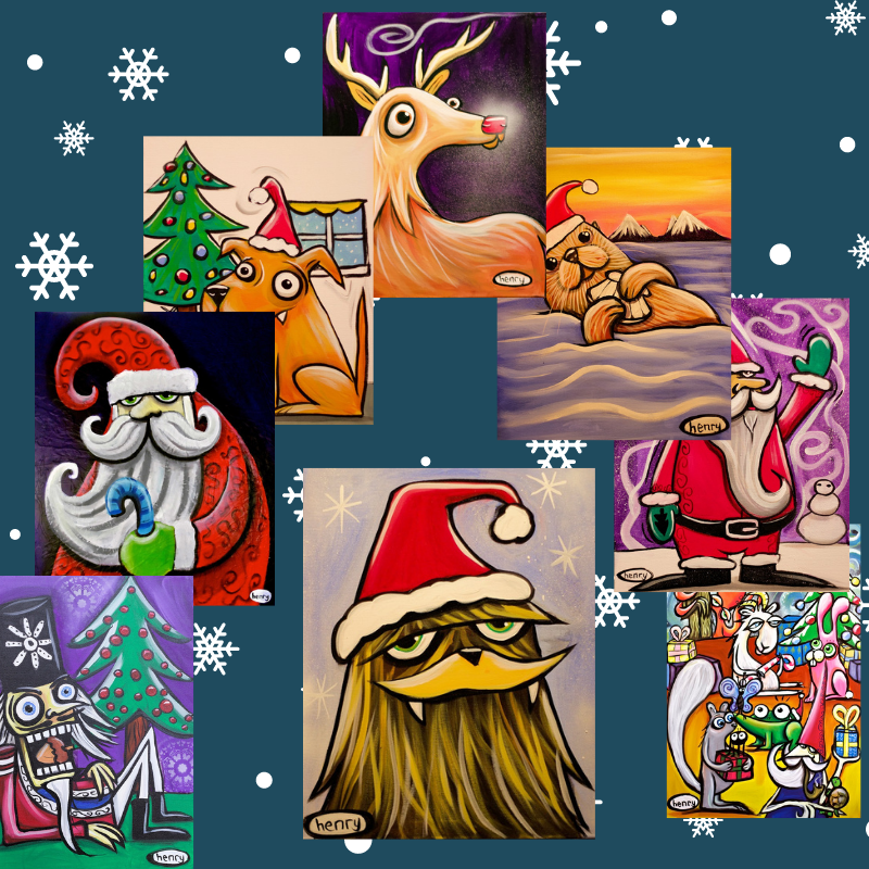 Christmas Pack - 8 Giclée Print Art Posters