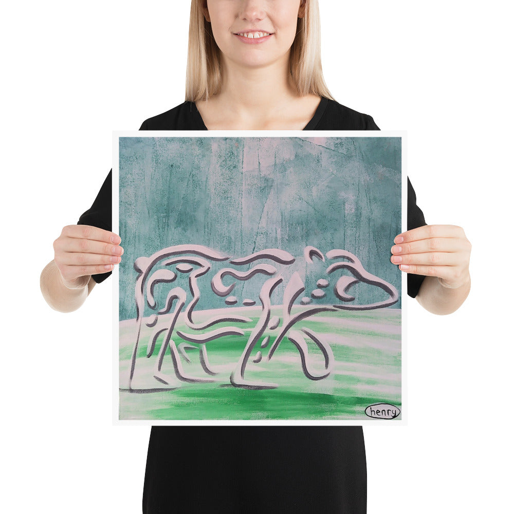 Polar Bear Vanishing - Henry Print - Art of Henry