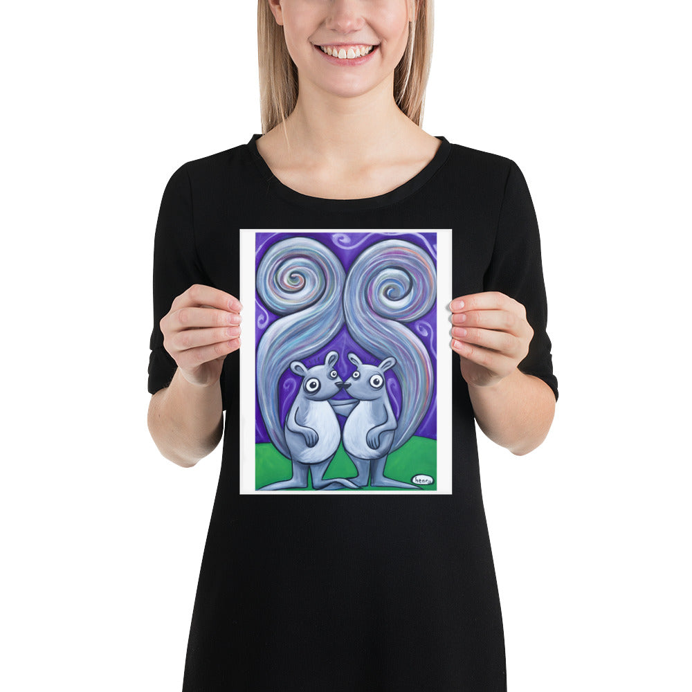 Squirrels with Rainbow Tails - Henry Print - Art of Henry
