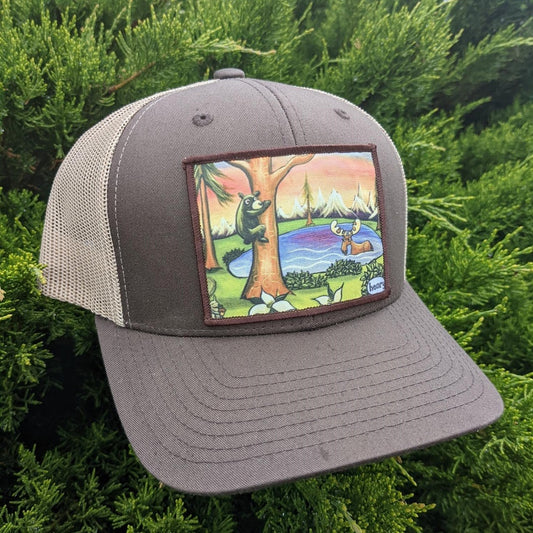 The Great Outdoors Wearable Art Brown/Khaki Trucker Hat