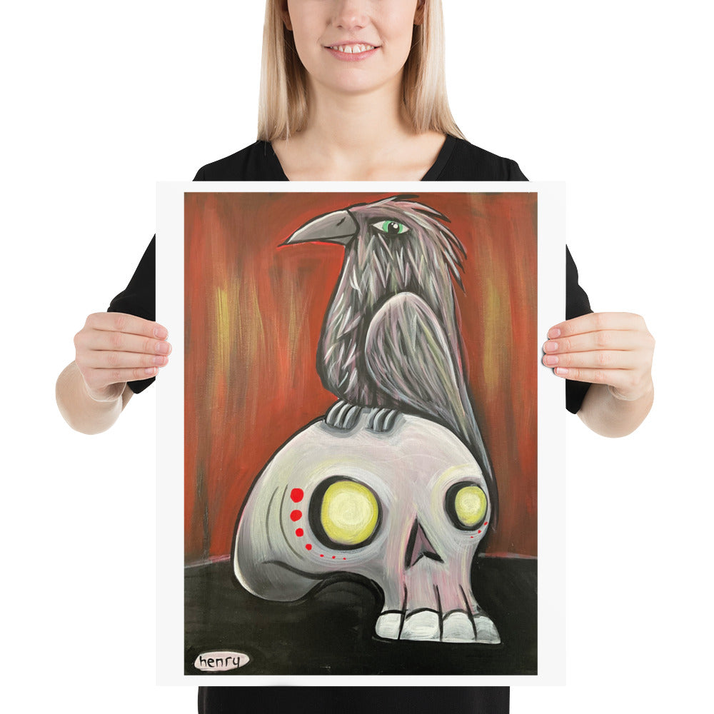 Shadow Work Raven Poster - Collectors Series of Healing Art with Henry Series Episode 3