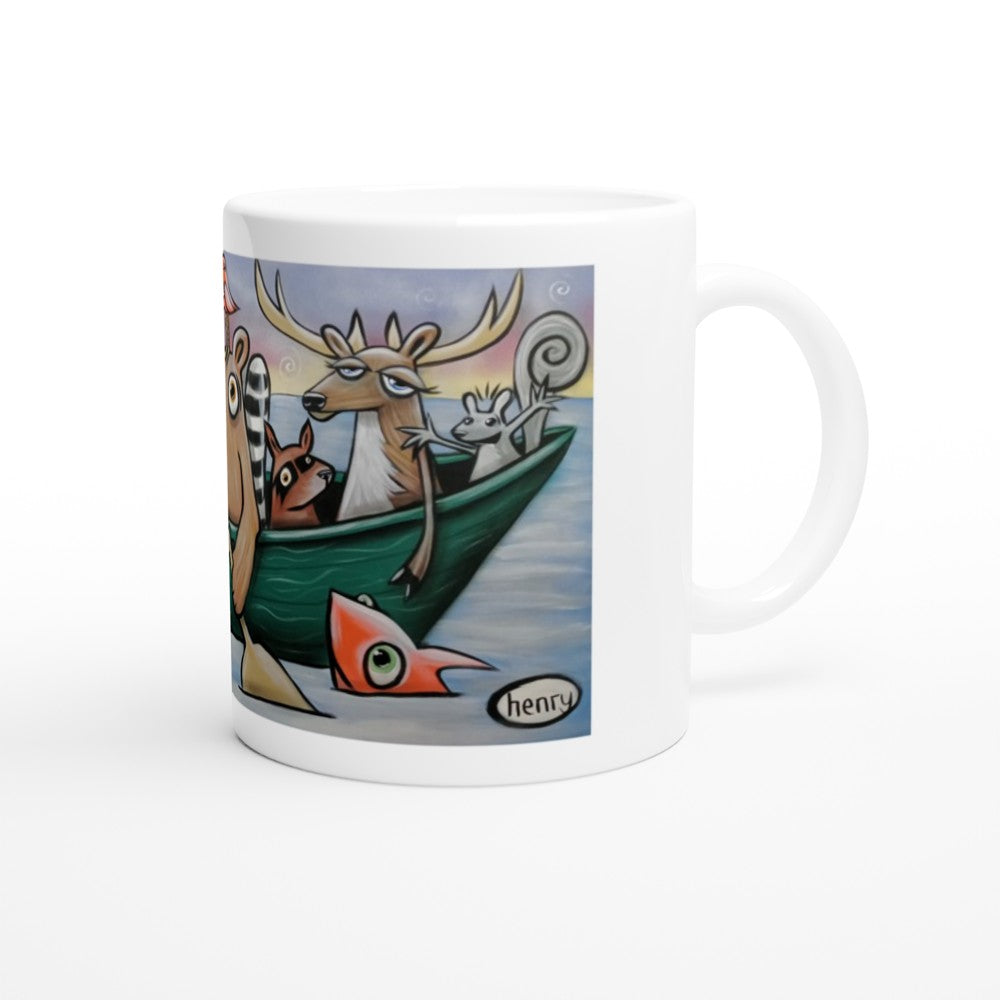 "Boat Full of Critters" Mug