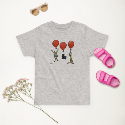 Balloon Party | Light Heather Gray Toddler T-Shirt