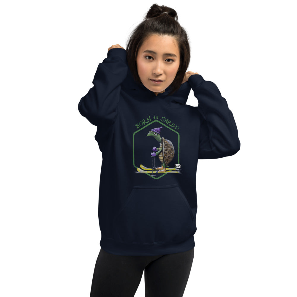 "Born to Shred" | Unisex Navy Hoodie