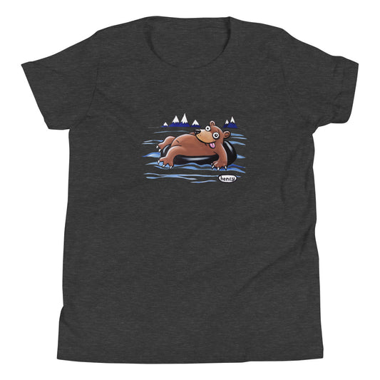 Bear in a Tube | Dark Heather Gray Toddler T-Shirt