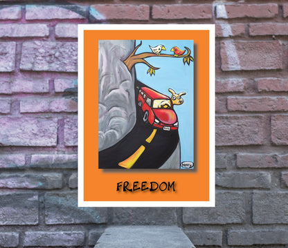 Freedom - A Radical Abundance Poster
