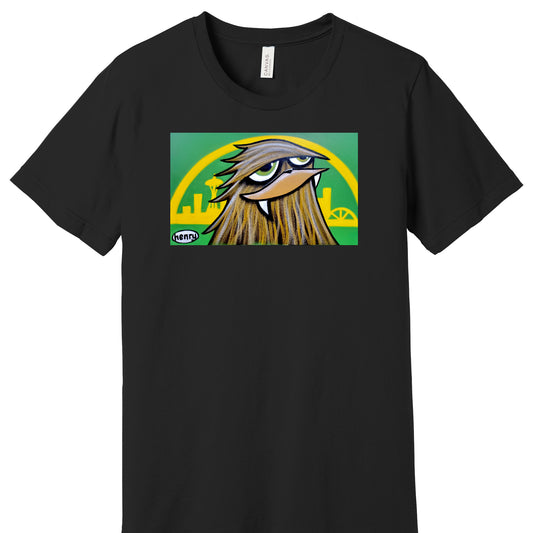 Sonic Sasquatch | Black Unisex T-Shirt Featuring the art of Ryan "Henry" Ward