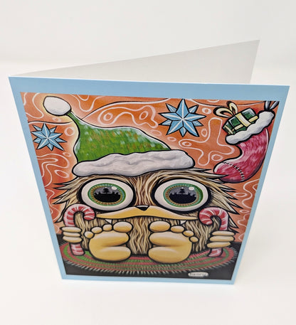 Baby Sasquatch Christmas Greeting Cards - 6 pack