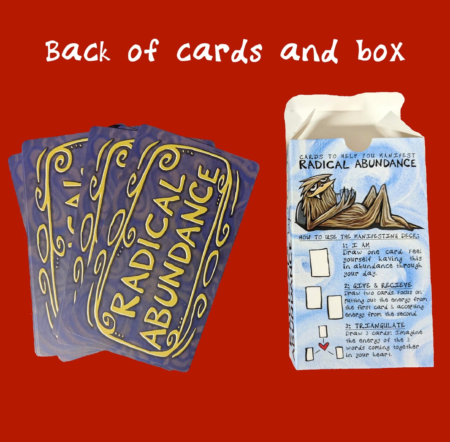 Gift Pack of 4 Radical Abundance "Manifestation" Cards - Manifesting Your Infinite Potential
