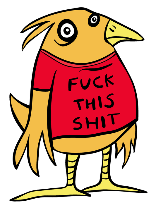 Bird in a Shirt - Poster