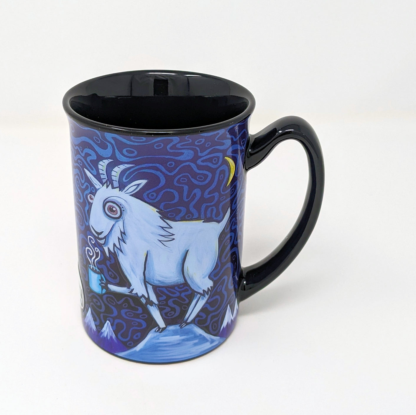 Mountain Goat with Coffee - 15 oz. Ceramic Mug