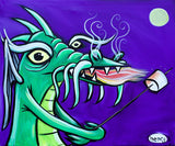 Marshmallow Roaster - Framed Poster