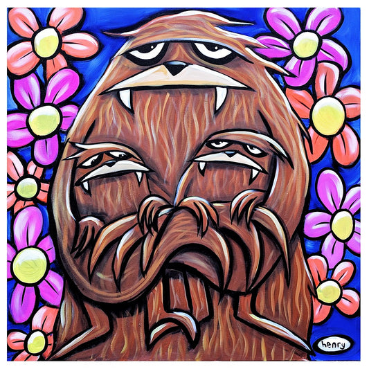 Momma Sasquatch - Mounted Framed Poster
