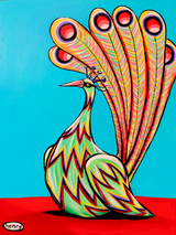 Peacock Confidence - Mounted Framed Poster