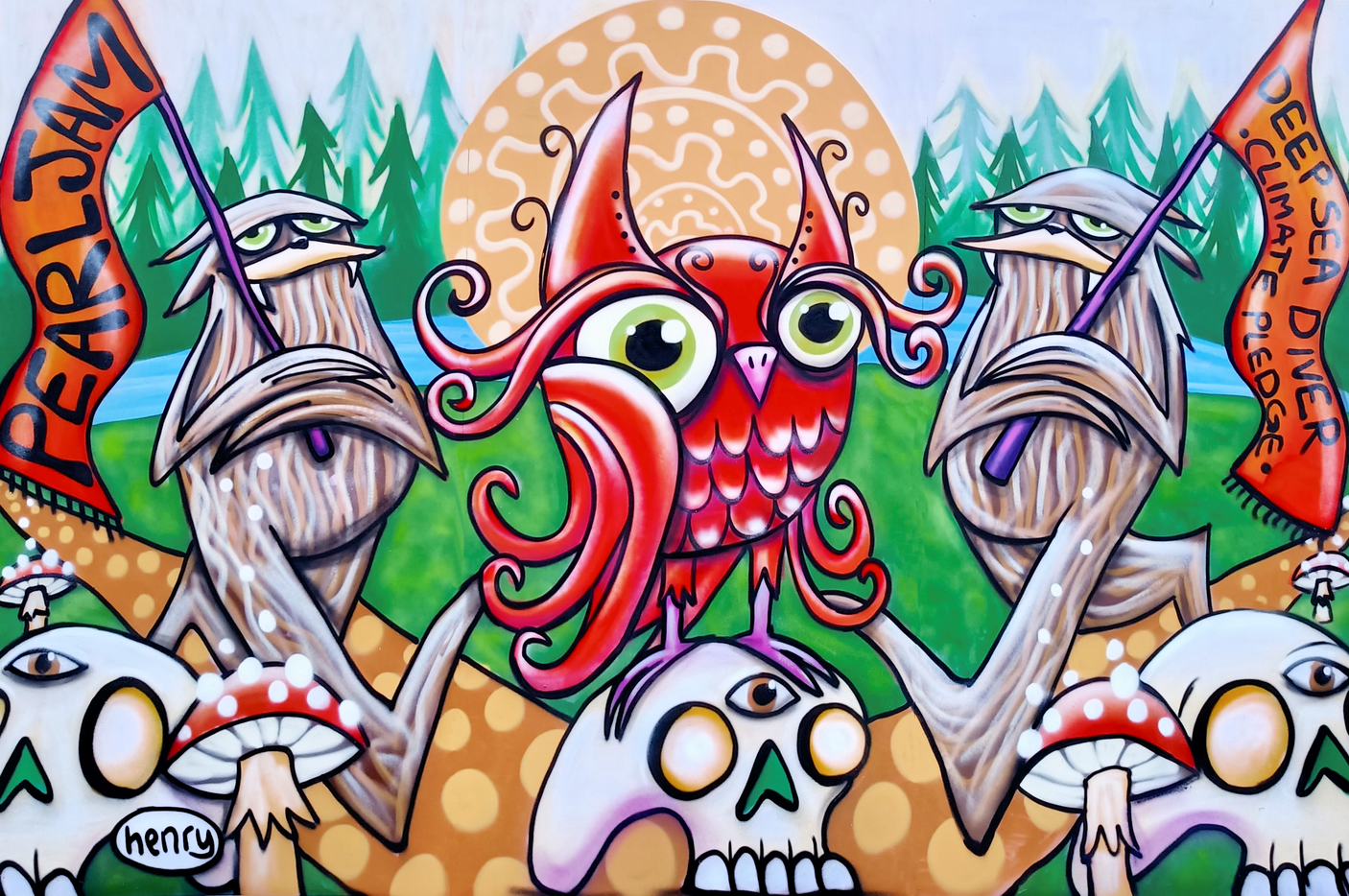 Pearl Jam World Tour 2024 (1/2) - Mounted Framed Poster