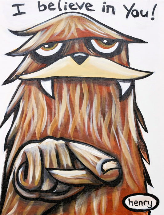 Sasquatch I Believe in You - Canvas Print