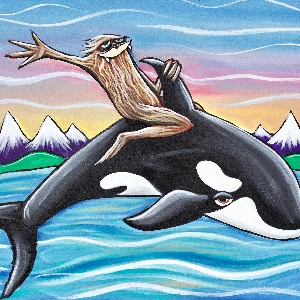 Sasquatch Orca Poster - Matte Finish, Heavyweight Paper Print – Art of ...