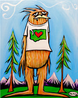 Sasquatch Big in Washington - Canvas Print