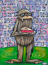 Sasquatch Loves Pi - Canvas Print