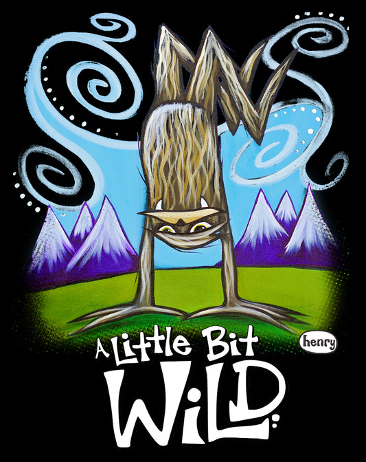 Sasquatch - A little Bit Wild Sticker | Original Art by Seattle Mural Artist Ryan "Henry" Ward