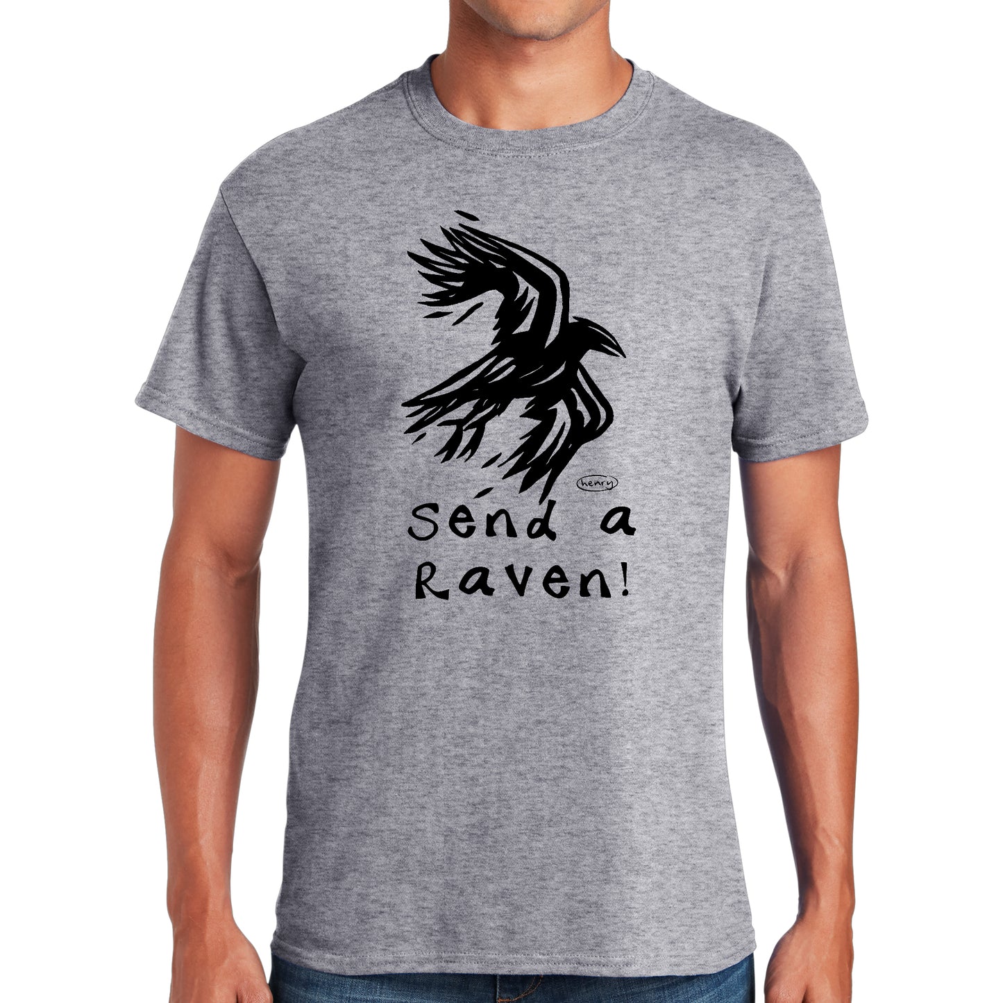 Send a Raven | Unisex Athletic Heather T-Shirt