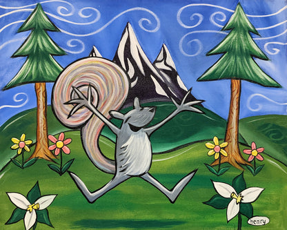 Squirrel Joyfulness - Canvas Print