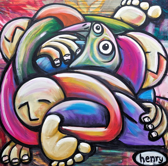 Tangled Hug - Canvas Print