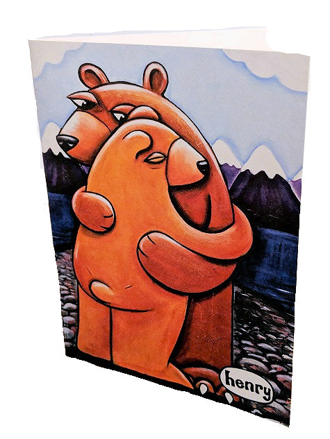 Bear Hug Note Card - Art of Henry