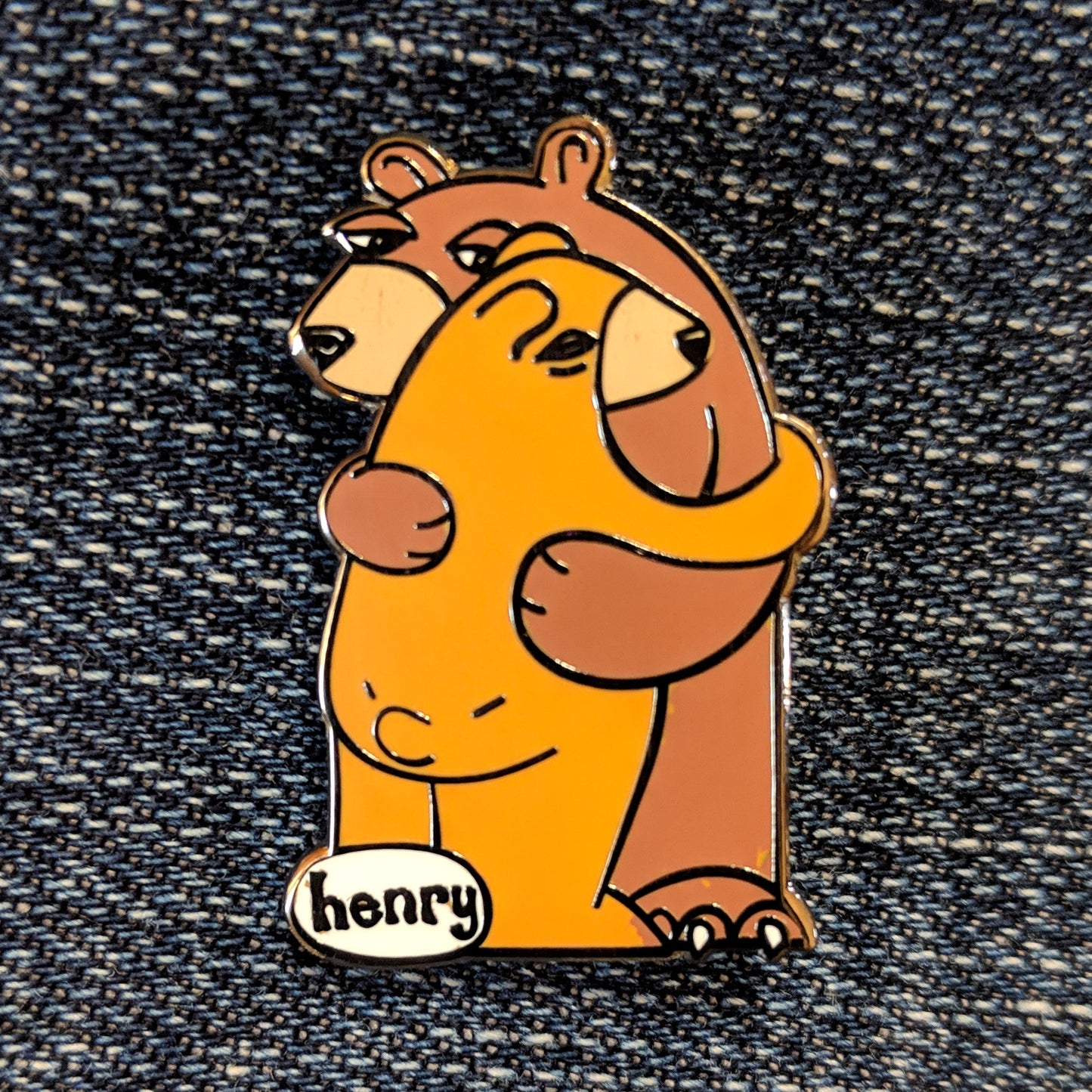 Bear Hug Enamel Pin - Art of Henry