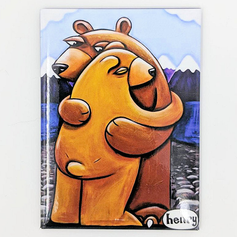 Bear Hug Magnet - Art of Henry