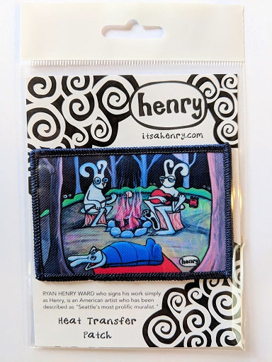 Bunnies Camping Patch - Art of Henry