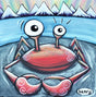 Crab on a Rock Canvas Print - Art of Henry
