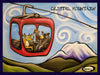 Gondola Fun - Crystal Mountain Flat Bill Trucker Hat - Art of Henry