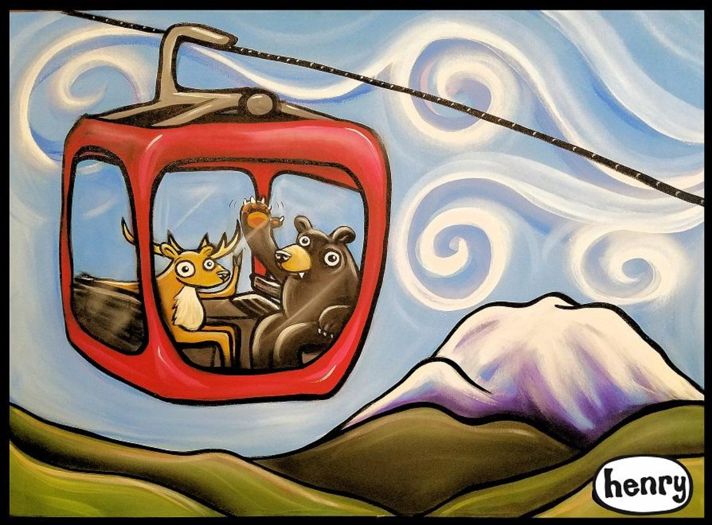Gondola Fun Sticker - Art of Henry