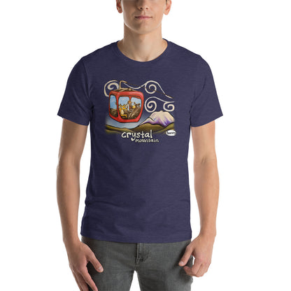 Gondola Fun at Crystal Mountain Unisex T-Shirt - Art of Henry