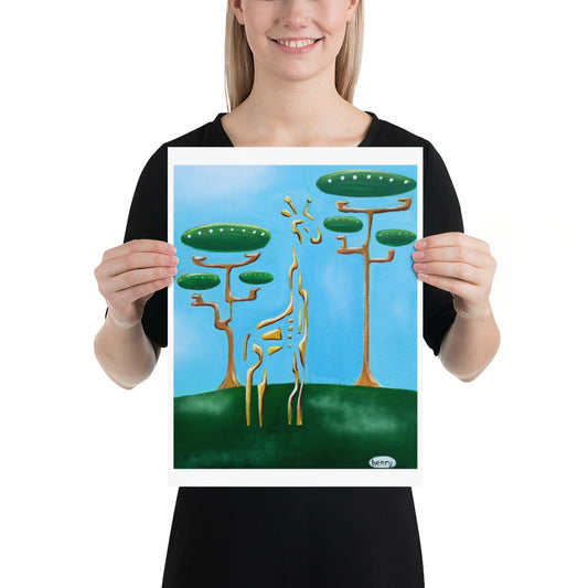Giraffe Vanishing - Henry Print - Art of Henry