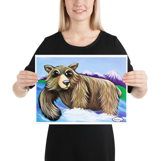 Grizzly Fishing - Henry Print - Art of Henry