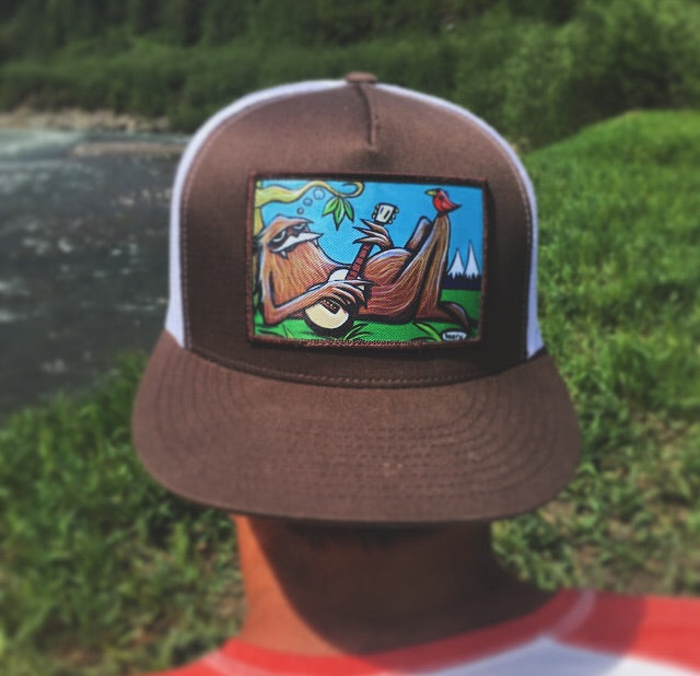 Sasquatch Flat Bill Trucker Hat - Art of Henry